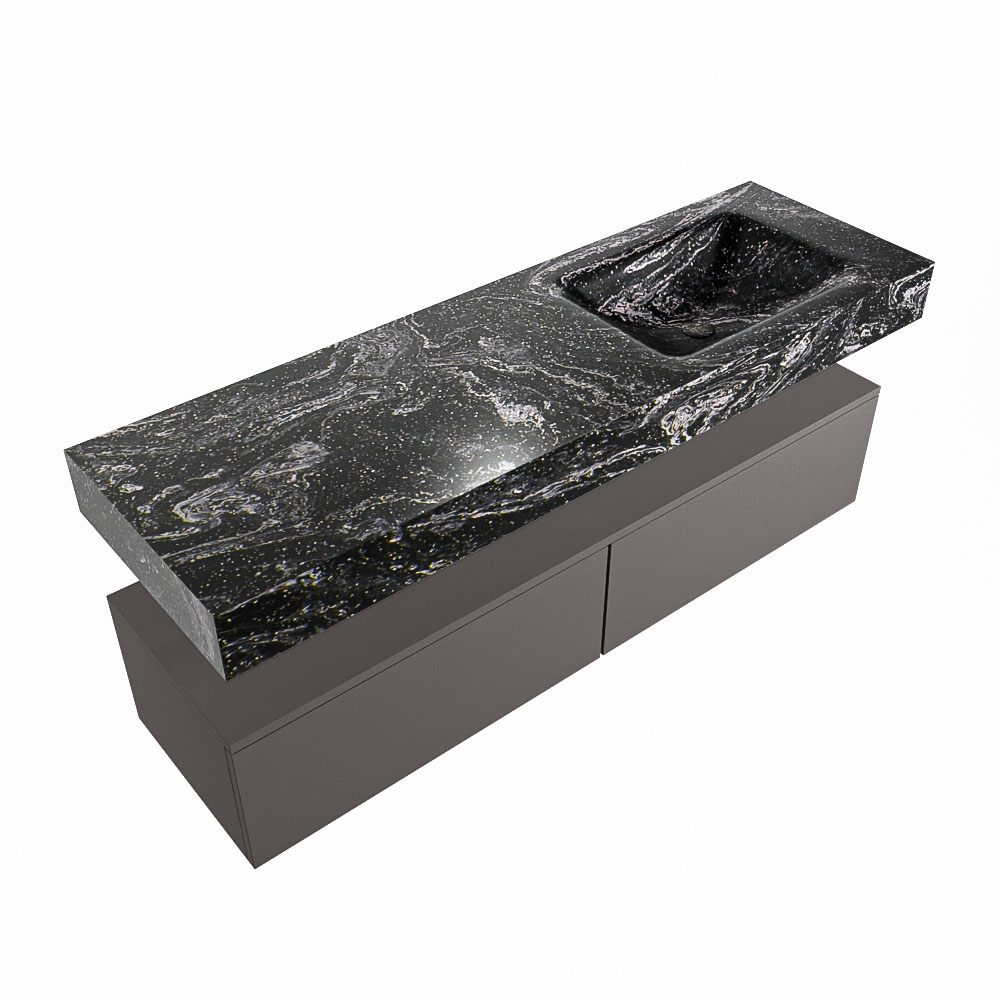 MONDIAZ ALAN-DLUX 150cm mueble de baño Dark Grey 2 cajones. Lavabo CLOUD Derecho sin orificios color Lava. 5 MONDIAZ ALAN-DLUX 150cm mueble de baño Dark Grey 2 cajones. Lavabo CLOUD Derecho sin orificios color Lava. - Imagen 5