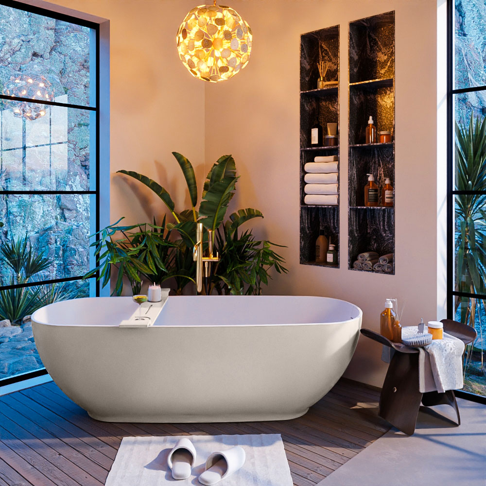 MONDIAZ ALAN-DLUX 130cm mueble de baño Linen 1 cajón. Lavabo CLOUD Centro sin orificios color Lava. 7 MONDIAZ ALAN-DLUX 130cm mueble de baño Linen 1 cajón. Lavabo CLOUD Centro sin orificios color Lava. - Imagen 7
