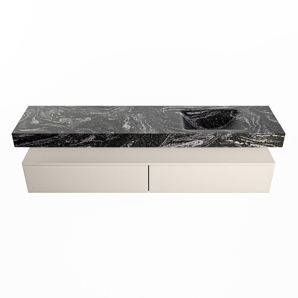 MONDIAZ ALAN-DLUX 200cm mueble de baño Linen 2 cajones. Lavabo CLOUD Derecho sin orificios color Lava. 4 MONDIAZ ALAN-DLUX 200cm mueble de baño Linen 2 cajones. Lavabo CLOUD Derecho sin orificios color Lava. - Imagen 4