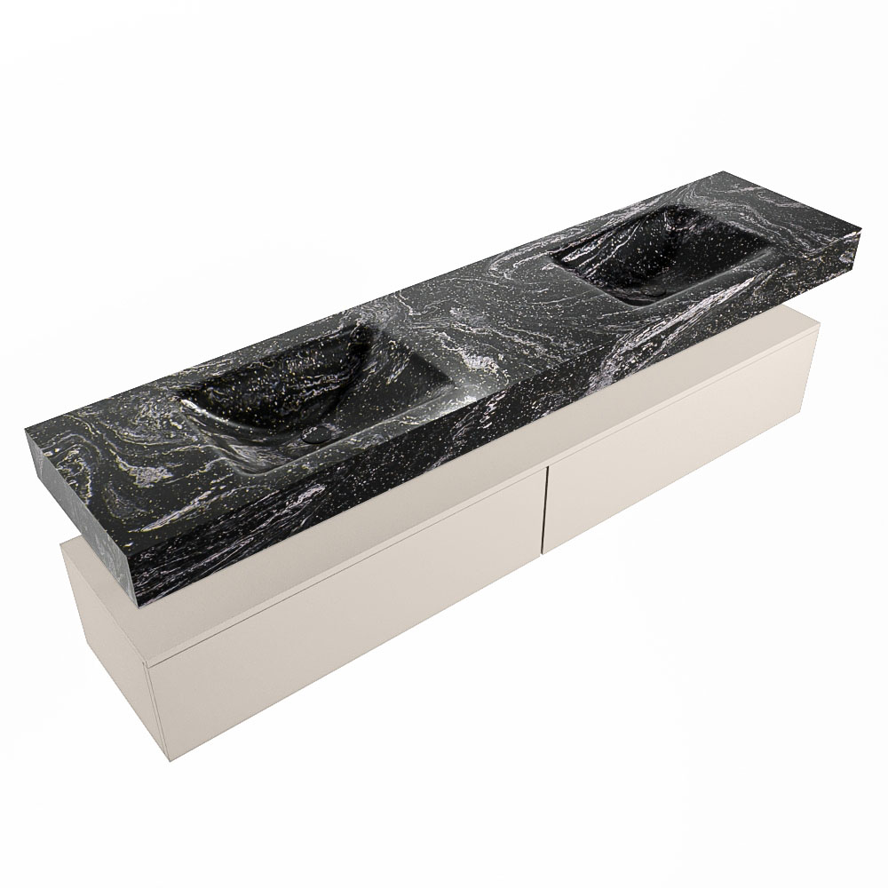 MONDIAZ ALAN-DLUX 200cm mueble de baño Linen 2 cajones. Lavabo CLOUD Doble sin orificios color Lava. 5 MONDIAZ ALAN-DLUX 200cm mueble de baño Linen 2 cajones. Lavabo CLOUD Doble sin orificios color Lava. - Imagen 5