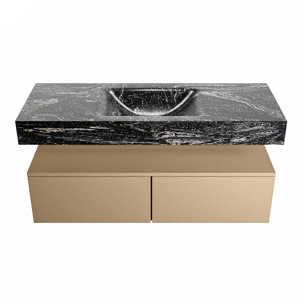 MONDIAZ ALAN-DLUX 120cm mueble de baño Oro 2 cajones. Lavabo CLOUD Centro 1 orificio color Lava. 4 MONDIAZ ALAN-DLUX 120cm mueble de baño Oro 2 cajones. Lavabo CLOUD Centro 1 orificio color Lava. - Imagen 4