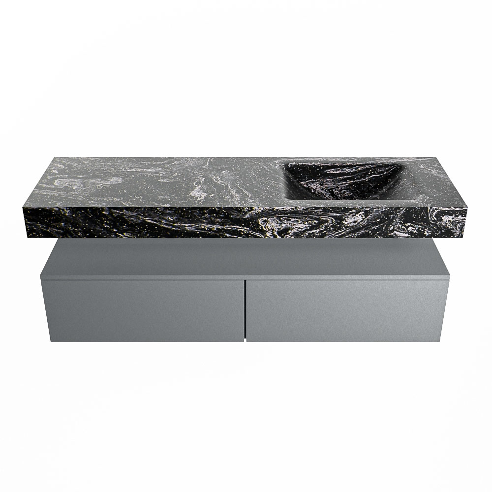 MONDIAZ ALAN-DLUX 150cm mueble de baño Plata 2 cajones. Lavabo CLOUD Derecho sin orificios color Lava. 4 MONDIAZ ALAN-DLUX 150cm mueble de baño Plata 2 cajones. Lavabo CLOUD Derecho sin orificios color Lava. - Imagen 4
