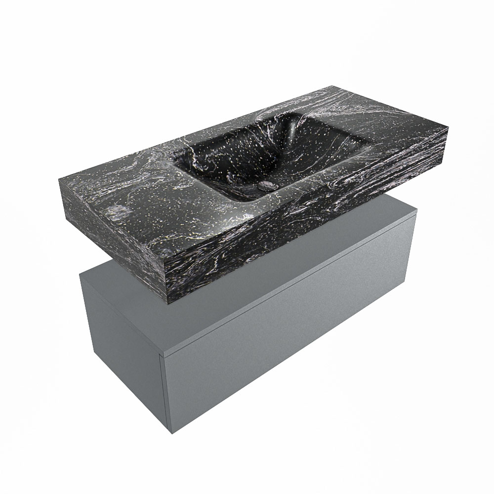 MONDIAZ ALAN-DLUX 100cm mueble de baño Plata 1 cajón. Lavabo CLOUD Centro sin orificios color Lava. 5 MONDIAZ ALAN-DLUX 100cm mueble de baño Plata 1 cajón. Lavabo CLOUD Centro sin orificios color Lava. - Imagen 5
