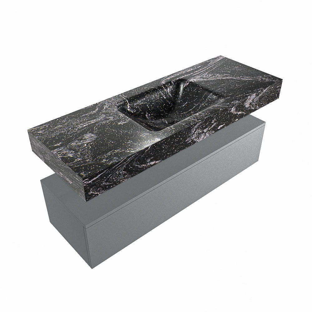 MONDIAZ ALAN-DLUX 130cm mueble de baño Plata 1 cajón. Lavabo CLOUD Centro 1 orificio color Lava. 5 MONDIAZ ALAN-DLUX 130cm mueble de baño Plata 1 cajón. Lavabo CLOUD Centro 1 orificio color Lava. - Imagen 5