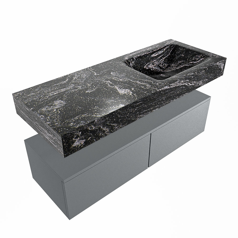 MONDIAZ ALAN-DLUX 120cm mueble de baño Plata 2 cajones. Lavabo CLOUD Derecho sin orificios color Lava. 5 MONDIAZ ALAN-DLUX 120cm mueble de baño Plata 2 cajones. Lavabo CLOUD Derecho sin orificios color Lava. - Imagen 5