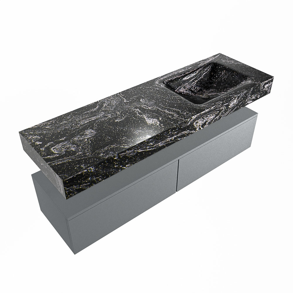MONDIAZ ALAN-DLUX 150cm mueble de baño Plata 2 cajones. Lavabo CLOUD Derecho sin orificios color Lava. 5 MONDIAZ ALAN-DLUX 150cm mueble de baño Plata 2 cajones. Lavabo CLOUD Derecho sin orificios color Lava. - Imagen 5