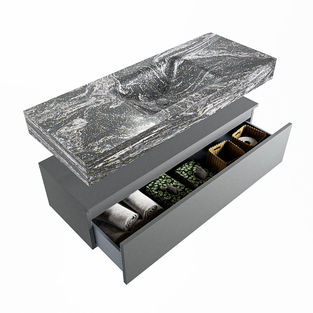 MONDIAZ ALAN-DLUX 120cm mueble de baño Plata 1 cajón. Lavabo CLOUD Centro 1 orificio color Lava. 6 MONDIAZ ALAN-DLUX 120cm mueble de baño Plata 1 cajón. Lavabo CLOUD Centro 1 orificio color Lava. - Imagen 6