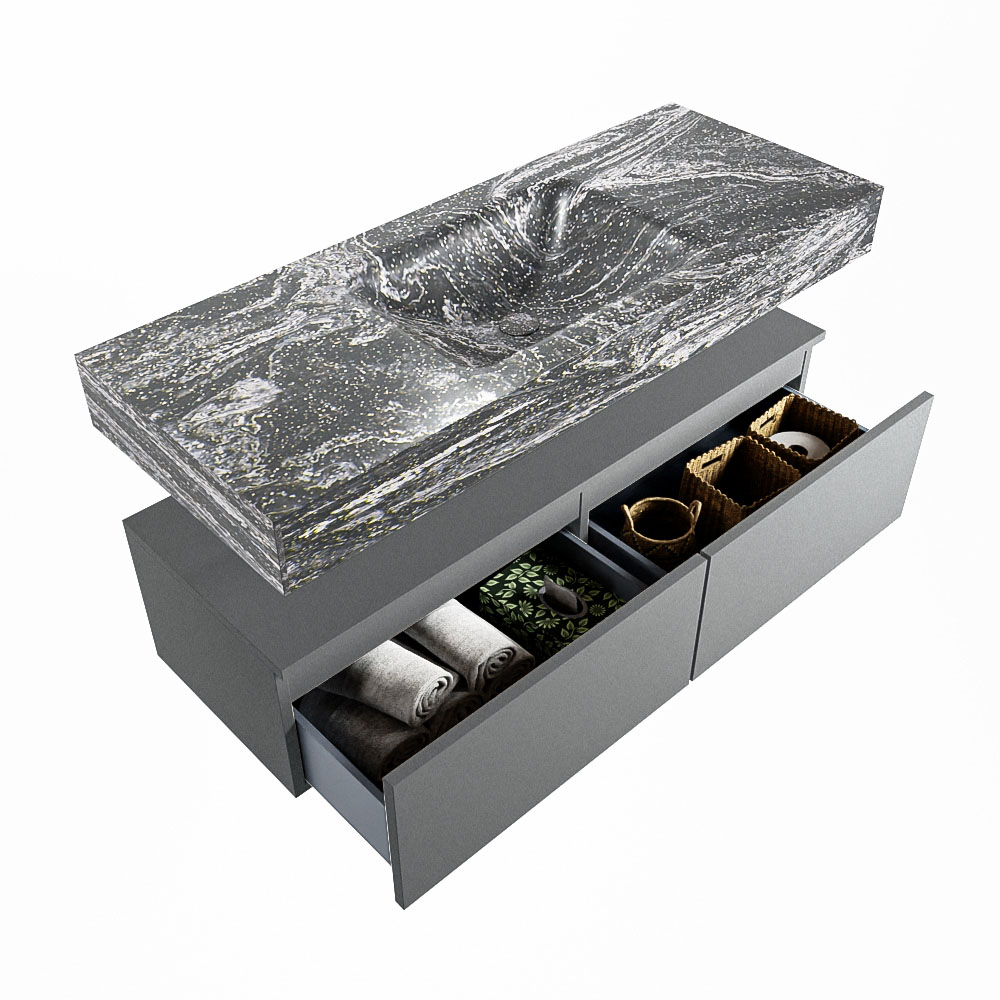 MONDIAZ ALAN-DLUX 120cm mueble de baño Plata 2 cajones. Lavabo CLOUD Centro sin orificios color Lava. 6 MONDIAZ ALAN-DLUX 120cm mueble de baño Plata 2 cajones. Lavabo CLOUD Centro sin orificios color Lava. - Imagen 6