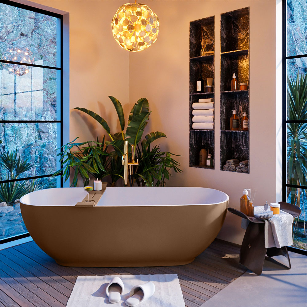 MONDIAZ ALAN-DLUX 130cm mueble de baño Rust 2 cajones. Lavabo CLOUD Derecho 1 orificio color Lava. 7 MONDIAZ ALAN-DLUX 130cm mueble de baño Rust 2 cajones. Lavabo CLOUD Derecho 1 orificio color Lava. - Imagen 7