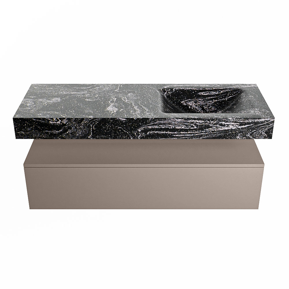 MONDIAZ ALAN-DLUX 130cm mueble de baño Smoke 1 cajón. Lavabo CLOUD Derecho 1 orificio color Lava. 4 MONDIAZ ALAN-DLUX 130cm mueble de baño Smoke 1 cajón. Lavabo CLOUD Derecho 1 orificio color Lava. - Imagen 4