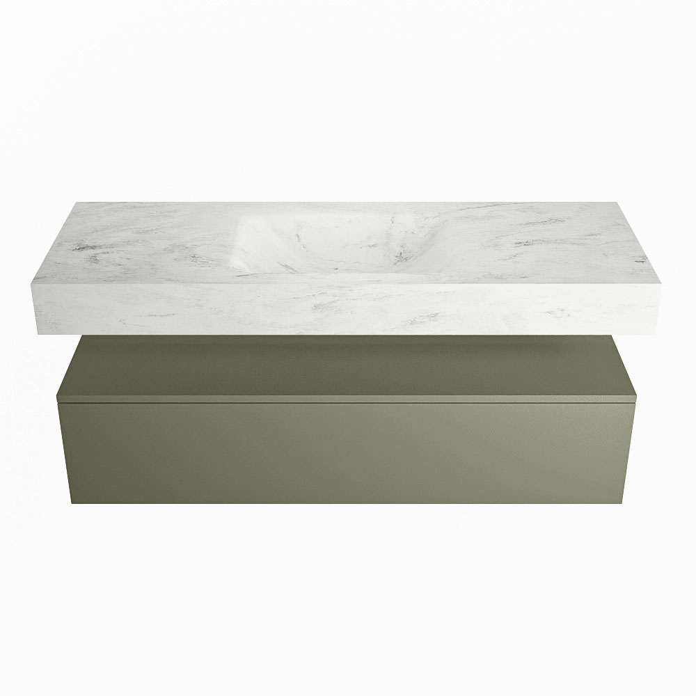 MONDIAZ ALAN-DLUX 130cm mueble de baño Army 1 cajón. Lavabo CLOUD Centro 1 orificio color Opalo. 4 MONDIAZ ALAN-DLUX 130cm mueble de baño Army 1 cajón. Lavabo CLOUD Centro 1 orificio color Opalo. - Imagen 4