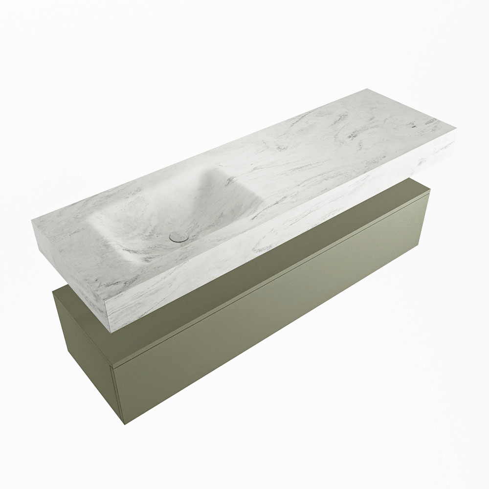 MONDIAZ ALAN-DLUX 150cm mueble de baño Army 1 cajón. Lavabo CLOUD Izquierda 1 orificio color Opalo. 5 MONDIAZ ALAN-DLUX 150cm mueble de baño Army 1 cajón. Lavabo CLOUD Izquierda 1 orificio color Opalo. - Imagen 5