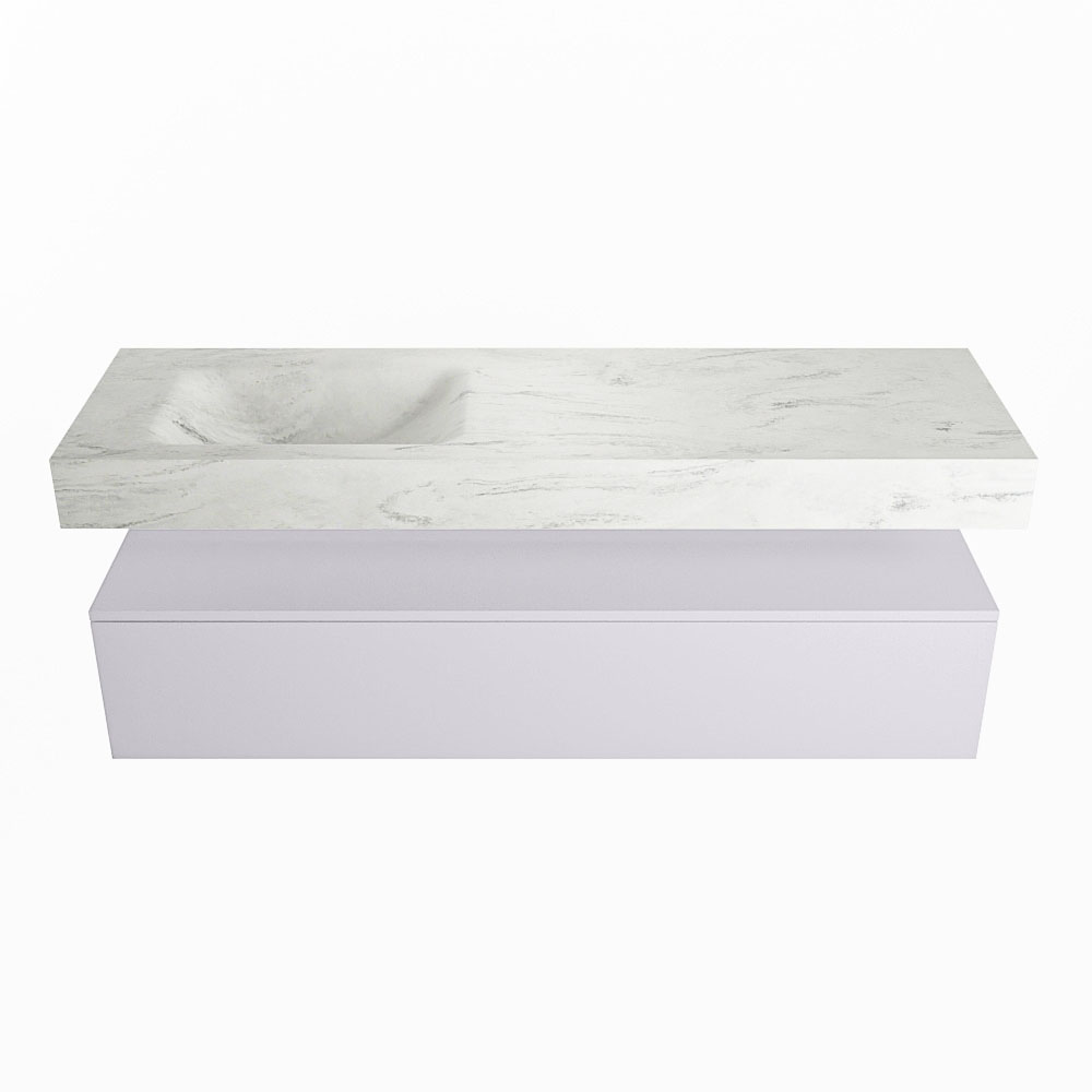 MONDIAZ ALAN-DLUX 150cm mueble de baño Cale 1 cajón. Lavabo CLOUD Izquierda sin orificios color Opalo. 4 MONDIAZ ALAN-DLUX 150cm mueble de baño Cale 1 cajón. Lavabo CLOUD Izquierda sin orificios color Opalo. - Imagen 4