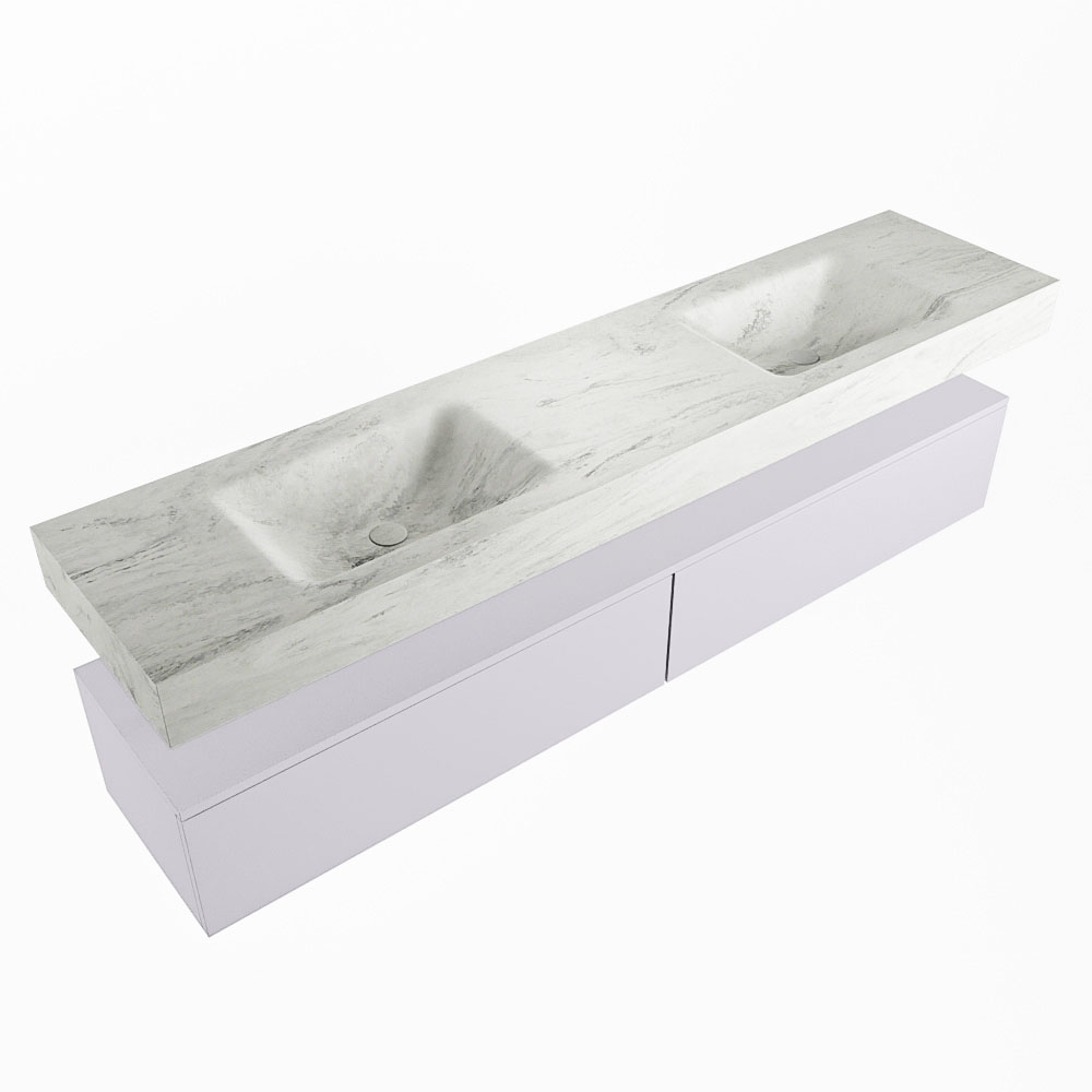 MONDIAZ ALAN-DLUX 200cm mueble de baño Cale 2 cajones. Lavabo CLOUD Doble 2 orificios color Opalo. 5 MONDIAZ ALAN-DLUX 200cm mueble de baño Cale 2 cajones. Lavabo CLOUD Doble 2 orificios color Opalo. - Imagen 5