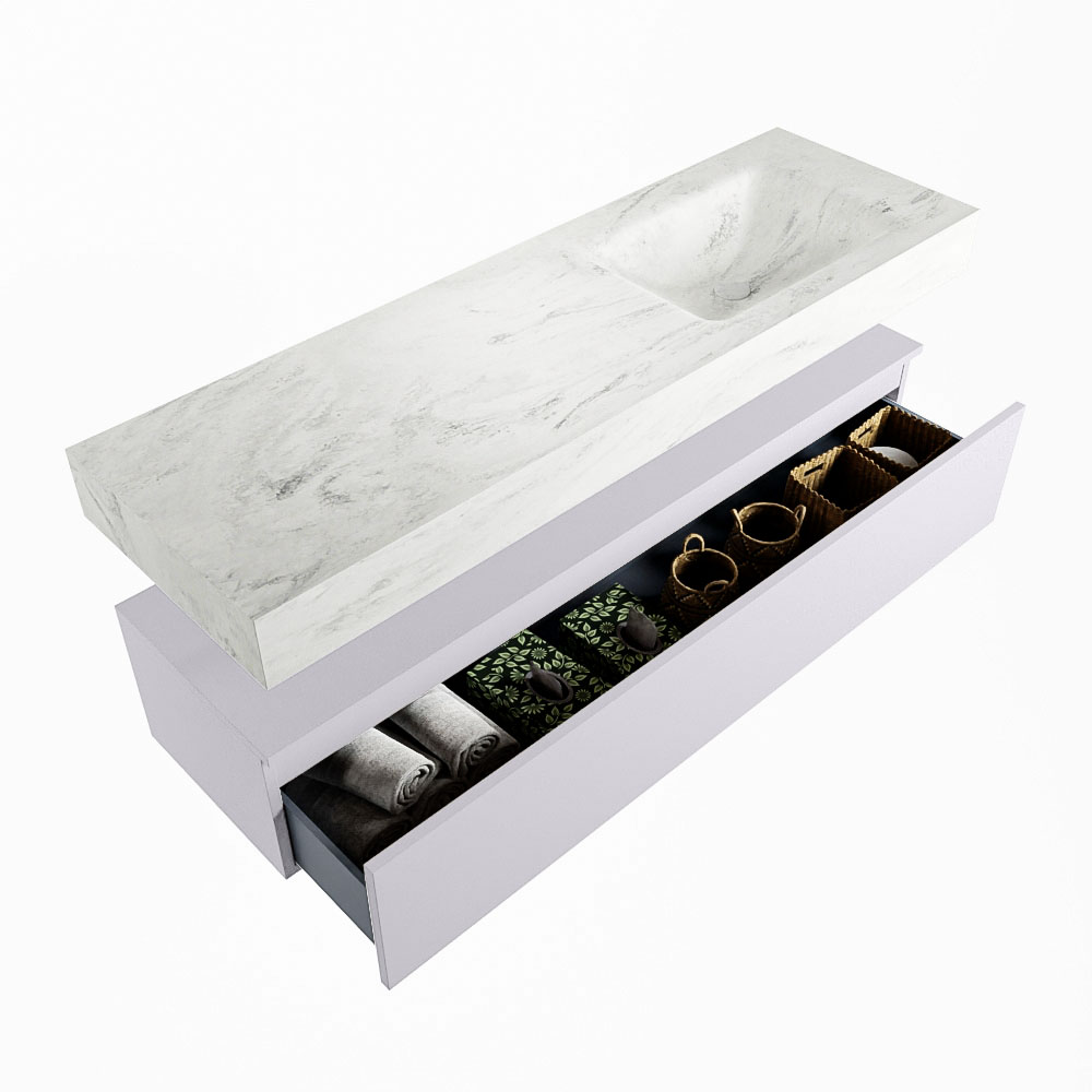 MONDIAZ ALAN-DLUX 150cm mueble de baño Cale 1 cajón. Lavabo CLOUD Derecho sin orificios color Opalo. 6 MONDIAZ ALAN-DLUX 150cm mueble de baño Cale 1 cajón. Lavabo CLOUD Derecho sin orificios color Opalo. - Imagen 6