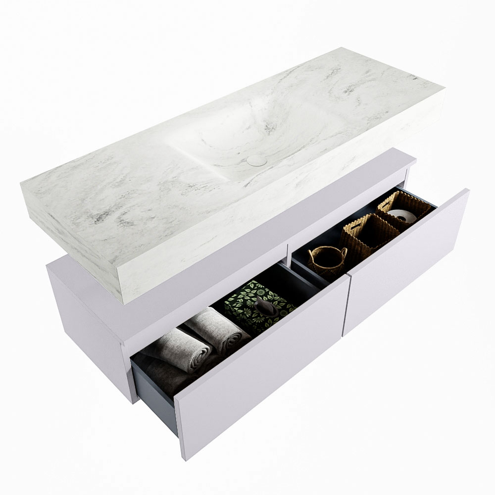 MONDIAZ ALAN-DLUX 130cm mueble de baño Cale 2 cajones. Lavabo CLOUD Centro 1 orificio color Opalo. 6 MONDIAZ ALAN-DLUX 130cm mueble de baño Cale 2 cajones. Lavabo CLOUD Centro 1 orificio color Opalo. - Imagen 6