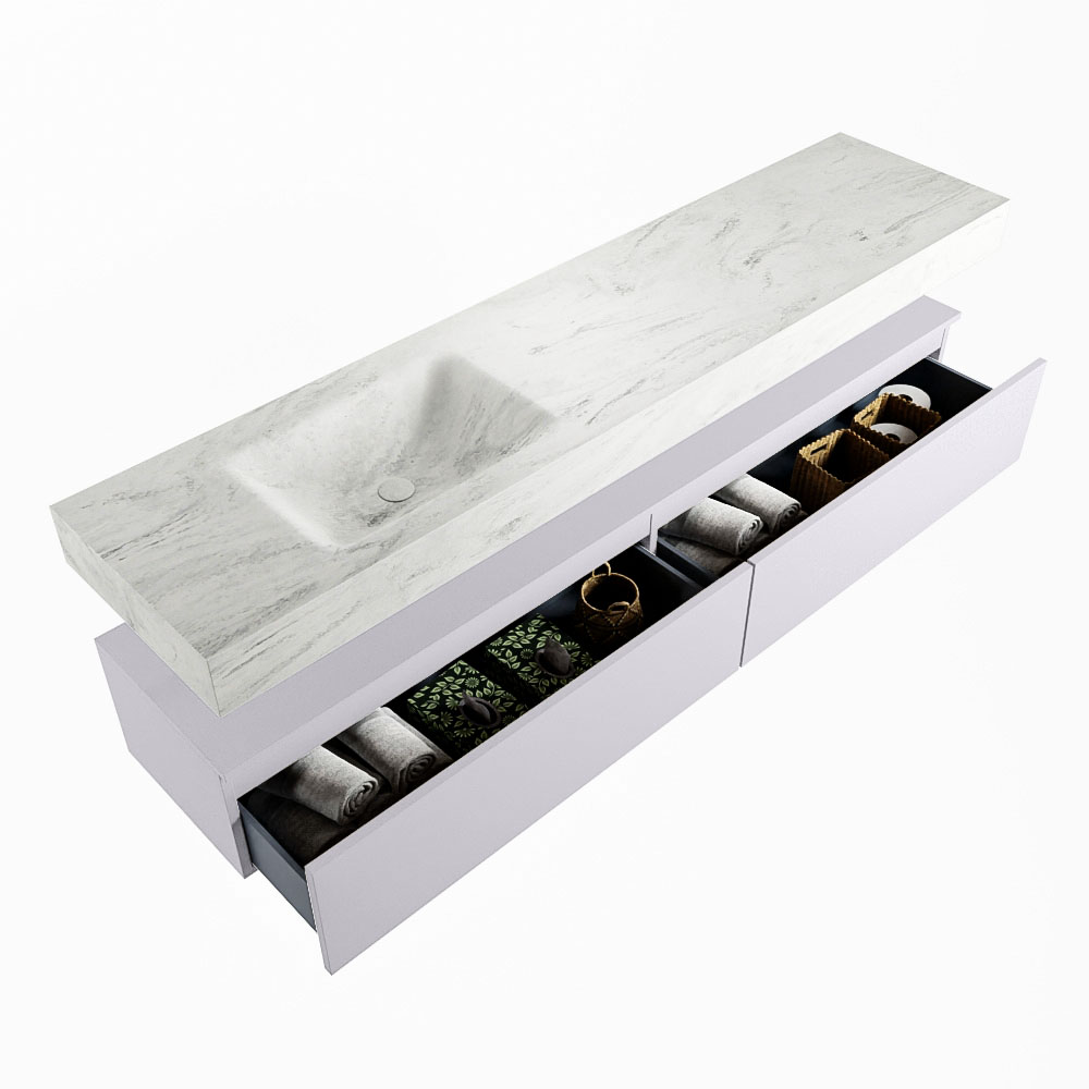 MONDIAZ ALAN-DLUX 200cm mueble de baño Cale 2 cajones. Lavabo CLOUD Izquierda sin orificios color Opalo. 6 MONDIAZ ALAN-DLUX 200cm mueble de baño Cale 2 cajones. Lavabo CLOUD Izquierda sin orificios color Opalo. - Imagen 6