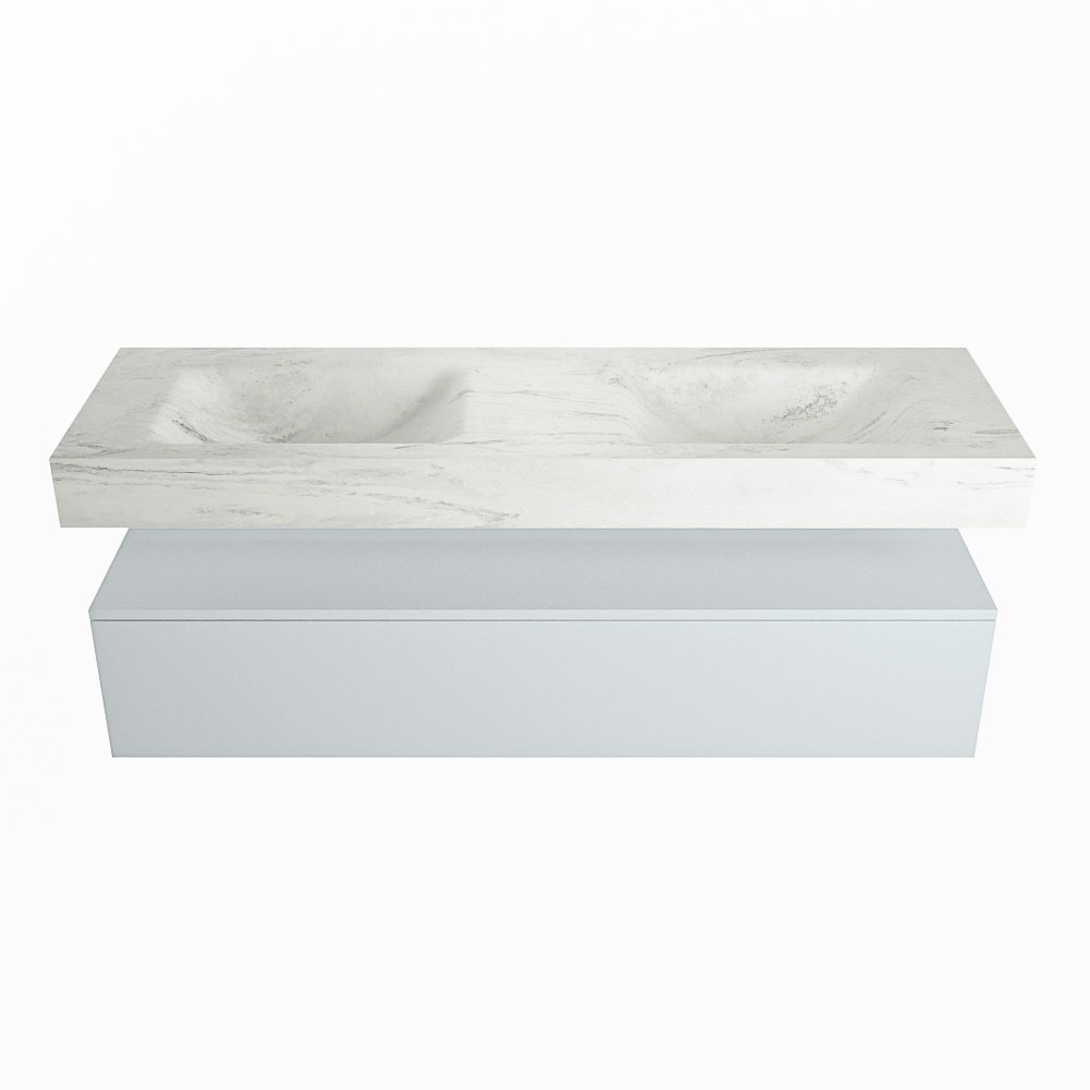 MONDIAZ ALAN-DLUX 150cm mueble de baño Clay 1 cajón. Lavabo CLOUD Doble 2 orificios color Opalo. 4 MONDIAZ ALAN-DLUX 150cm mueble de baño Clay 1 cajón. Lavabo CLOUD Doble 2 orificios color Opalo. - Imagen 4