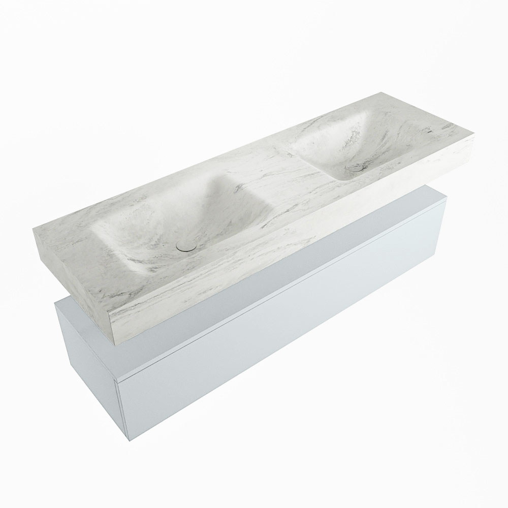 MONDIAZ ALAN-DLUX 150cm mueble de baño Clay 1 cajón. Lavabo CLOUD Doble 2 orificios color Opalo. 5 MONDIAZ ALAN-DLUX 150cm mueble de baño Clay 1 cajón. Lavabo CLOUD Doble 2 orificios color Opalo. - Imagen 5