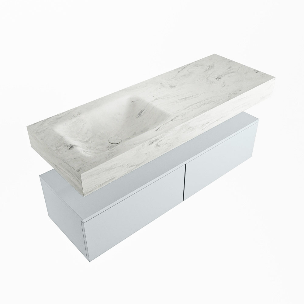 MONDIAZ ALAN-DLUX 130cm mueble de baño Clay 2 cajones. Lavabo CLOUD Izquierda sin orificios color Opalo. 5 MONDIAZ ALAN-DLUX 130cm mueble de baño Clay 2 cajones. Lavabo CLOUD Izquierda sin orificios color Opalo. - Imagen 5