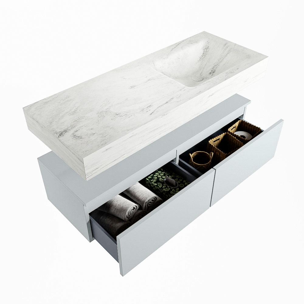 MONDIAZ ALAN-DLUX 120cm mueble de baño Clay 2 cajones. Lavabo CLOUD Derecho 1 orificio color Opalo. 6 MONDIAZ ALAN-DLUX 120cm mueble de baño Clay 2 cajones. Lavabo CLOUD Derecho 1 orificio color Opalo. - Imagen 6