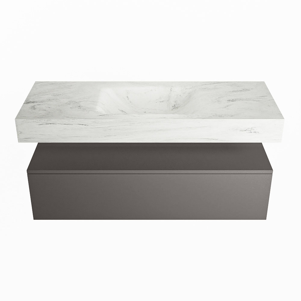 MONDIAZ ALAN-DLUX 120cm mueble de baño Dark Grey 1 cajón. Lavabo CLOUD Centro 1 orificio color Opalo. 4 MONDIAZ ALAN-DLUX 120cm mueble de baño Dark Grey 1 cajón. Lavabo CLOUD Centro 1 orificio color Opalo. - Imagen 4