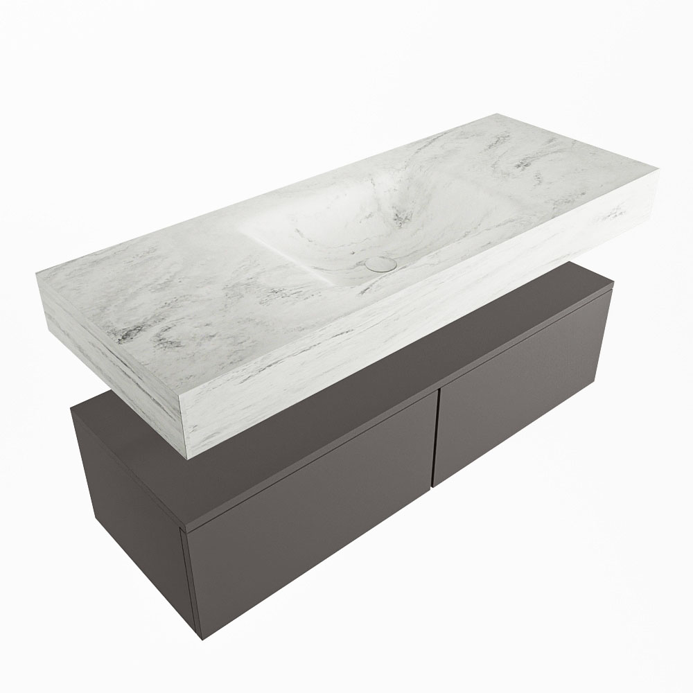 MONDIAZ ALAN-DLUX 120cm mueble de baño Dark Grey 2 cajones. Lavabo CLOUD Centro sin orificios color Opalo. 5 MONDIAZ ALAN-DLUX 120cm mueble de baño Dark Grey 2 cajones. Lavabo CLOUD Centro sin orificios color Opalo. - Imagen 5