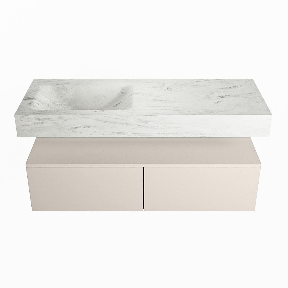 MONDIAZ ALAN-DLUX 120cm mueble de baño Linen 2 cajones. Lavabo CLOUD Izquierda sin orificios color Opalo. 4 MONDIAZ ALAN-DLUX 120cm mueble de baño Linen 2 cajones. Lavabo CLOUD Izquierda sin orificios color Opalo. - Imagen 4