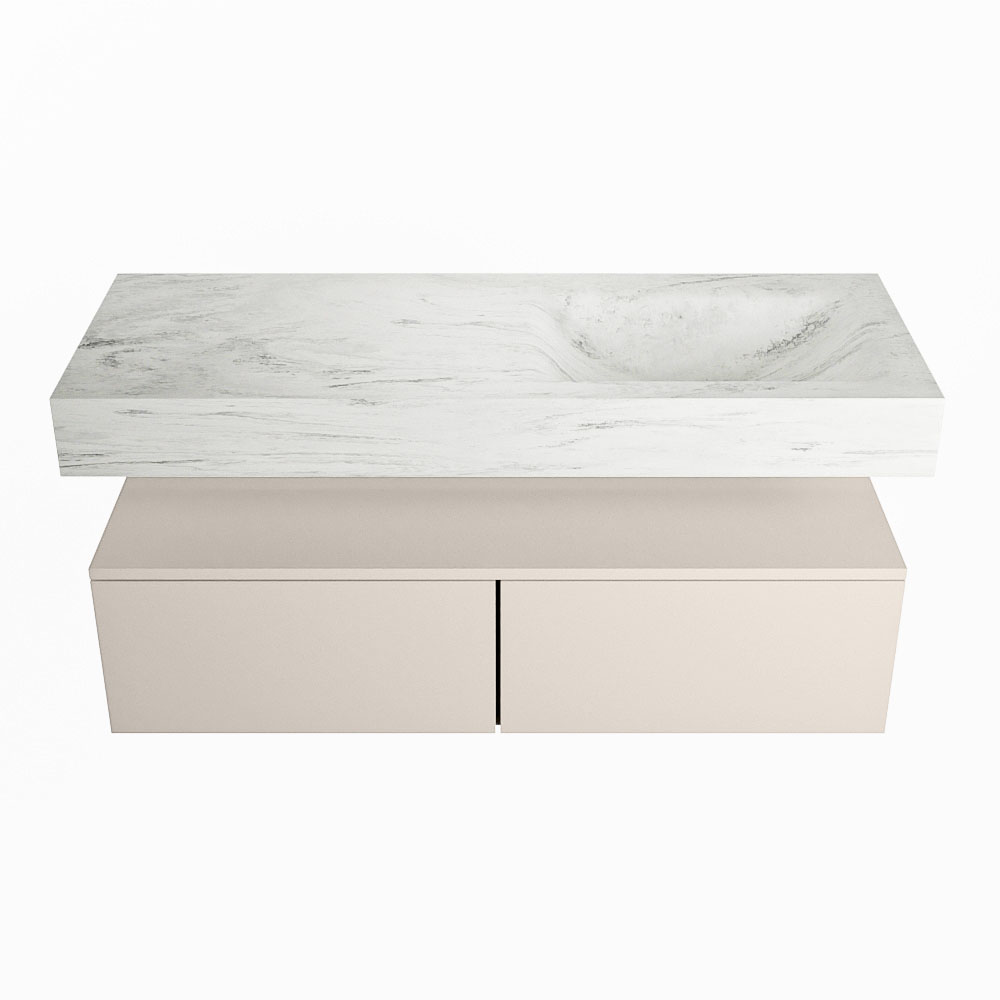 MONDIAZ ALAN-DLUX 120cm mueble de baño Linen 2 cajones. Lavabo CLOUD Derecho sin orificios color Opalo. 4 MONDIAZ ALAN-DLUX 120cm mueble de baño Linen 2 cajones. Lavabo CLOUD Derecho sin orificios color Opalo. - Imagen 4