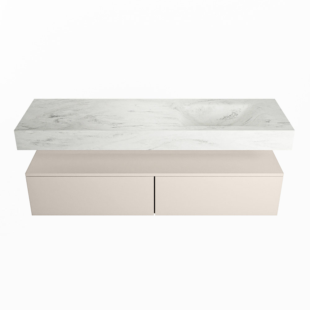 MONDIAZ ALAN-DLUX 150cm mueble de baño Linen 2 cajones. Lavabo CLOUD Derecho sin orificios color Opalo. 4 MONDIAZ ALAN-DLUX 150cm mueble de baño Linen 2 cajones. Lavabo CLOUD Derecho sin orificios color Opalo. - Imagen 4