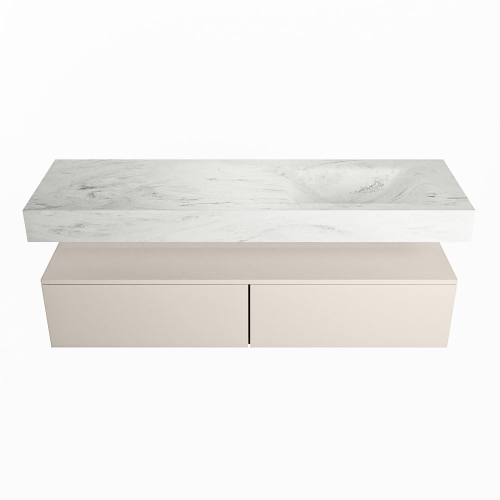MONDIAZ ALAN-DLUX 150cm mueble de baño Linen 2 cajones. Lavabo CLOUD Derecho 1 orificio color Opalo. 4 MONDIAZ ALAN-DLUX 150cm mueble de baño Linen 2 cajones. Lavabo CLOUD Derecho 1 orificio color Opalo. - Imagen 4