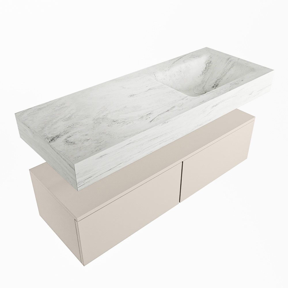 MONDIAZ ALAN-DLUX 120cm mueble de baño Linen 2 cajones. Lavabo CLOUD Derecho sin orificios color Opalo. 5 MONDIAZ ALAN-DLUX 120cm mueble de baño Linen 2 cajones. Lavabo CLOUD Derecho sin orificios color Opalo. - Imagen 5