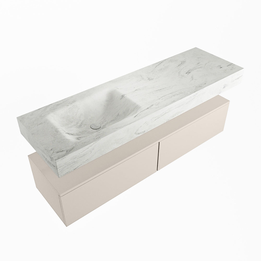 MONDIAZ ALAN-DLUX 150cm mueble de baño Linen 2 cajones. Lavabo CLOUD Izquierda 1 orificio color Opalo. 5 MONDIAZ ALAN-DLUX 150cm mueble de baño Linen 2 cajones. Lavabo CLOUD Izquierda 1 orificio color Opalo. - Imagen 5