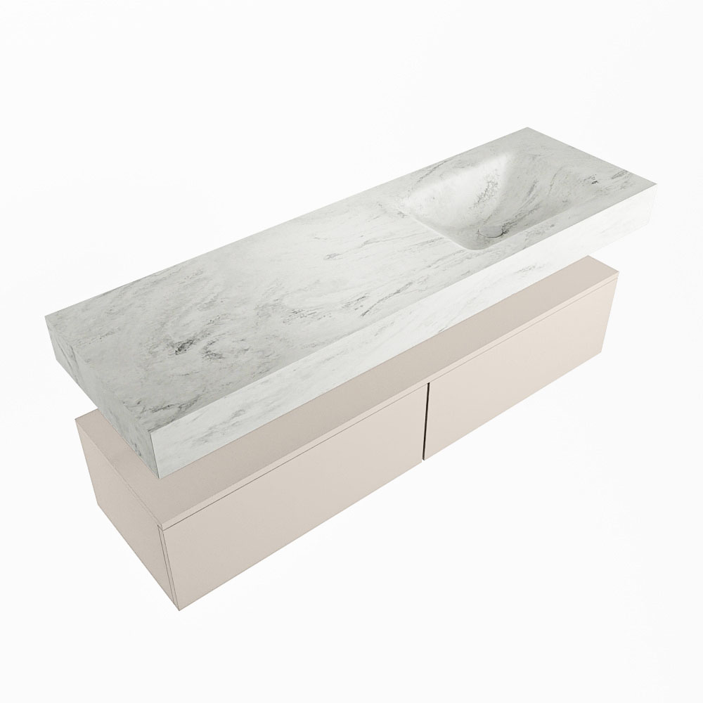 MONDIAZ ALAN-DLUX 150cm mueble de baño Linen 2 cajones. Lavabo CLOUD Derecho 1 orificio color Opalo. 5 MONDIAZ ALAN-DLUX 150cm mueble de baño Linen 2 cajones. Lavabo CLOUD Derecho 1 orificio color Opalo. - Imagen 5