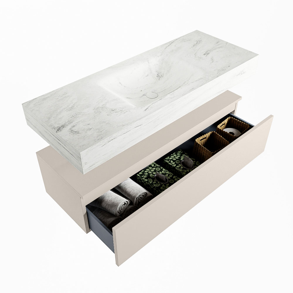 MONDIAZ ALAN-DLUX 120cm mueble de baño Linen 1 cajón. Lavabo CLOUD Centro 1 orificio color Opalo. 6 MONDIAZ ALAN-DLUX 120cm mueble de baño Linen 1 cajón. Lavabo CLOUD Centro 1 orificio color Opalo. - Imagen 6