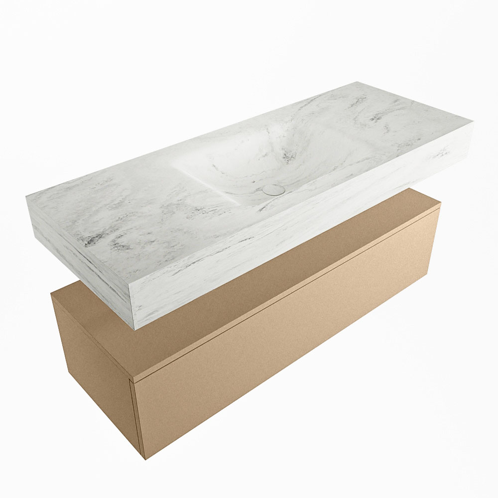 MONDIAZ ALAN-DLUX 120cm mueble de baño Oro 1 cajón. Lavabo CLOUD Centro 1 orificio color Opalo. 5 MONDIAZ ALAN-DLUX 120cm mueble de baño Oro 1 cajón. Lavabo CLOUD Centro 1 orificio color Opalo. - Imagen 5