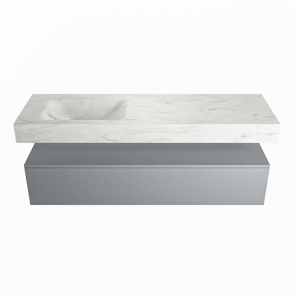 MONDIAZ ALAN-DLUX 150cm mueble de baño Plata 1 cajón. Lavabo CLOUD Izquierda sin orificios color Opalo. 4 MONDIAZ ALAN-DLUX 150cm mueble de baño Plata 1 cajón. Lavabo CLOUD Izquierda sin orificios color Opalo. - Imagen 4