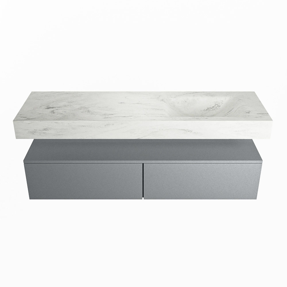 MONDIAZ ALAN-DLUX 150cm mueble de baño Plata 2 cajones. Lavabo CLOUD Derecho sin orificios color Opalo. 4 MONDIAZ ALAN-DLUX 150cm mueble de baño Plata 2 cajones. Lavabo CLOUD Derecho sin orificios color Opalo. - Imagen 4