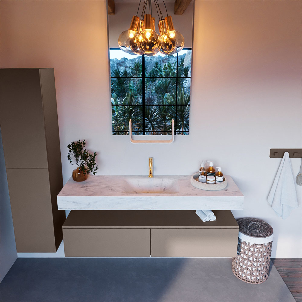 MONDIAZ ALAN-DLUX 150cm mueble de baño Smoke 2 cajones. Lavabo CLOUD Centro 1 orificio color Opalo. 2 MONDIAZ ALAN-DLUX 150cm mueble de baño Smoke 2 cajones. Lavabo CLOUD Centro 1 orificio color Opalo. - Imagen 2