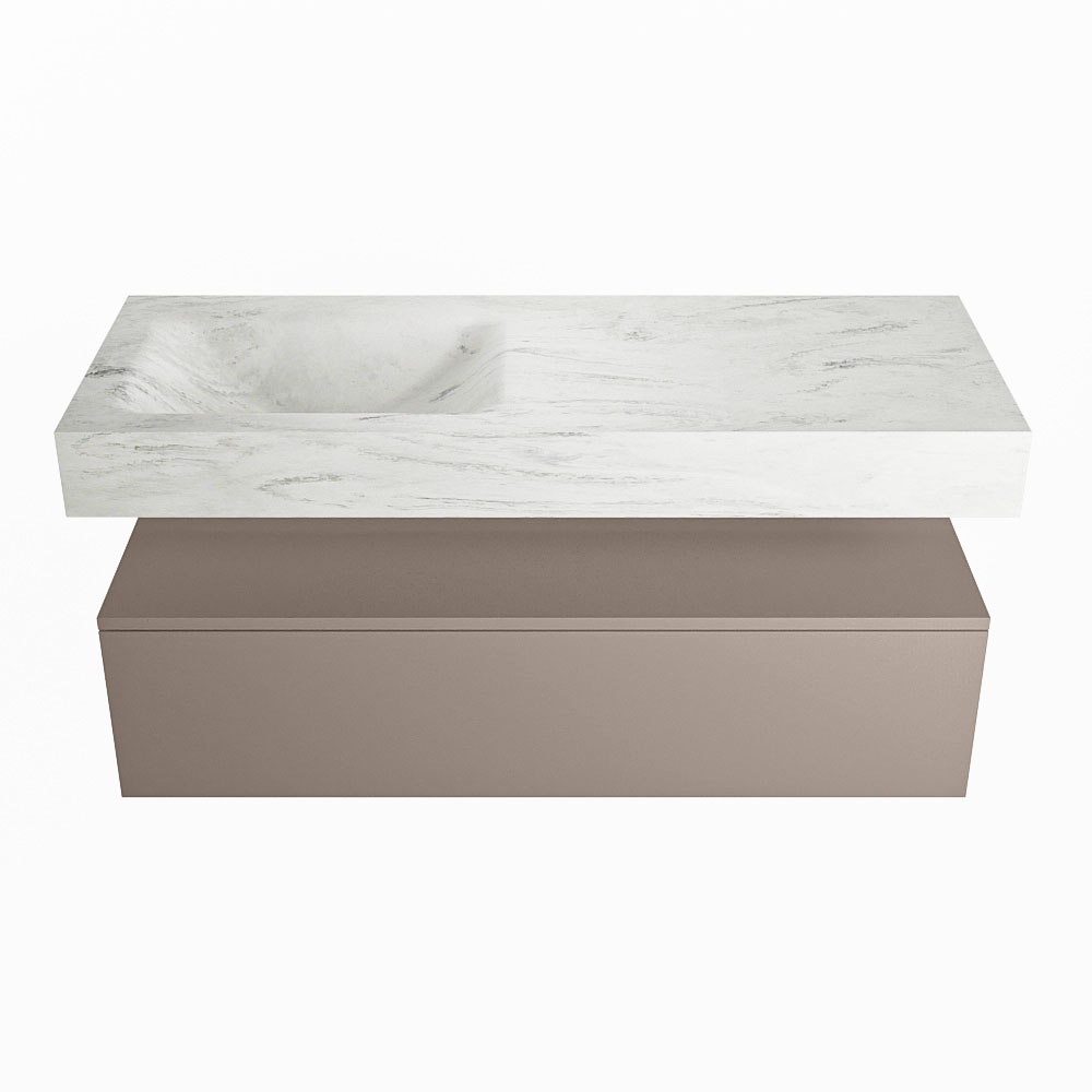 MONDIAZ ALAN-DLUX 120cm mueble de baño Smoke 1 cajón. Lavabo CLOUD Izquierda sin orificios color Opalo. 4 MONDIAZ ALAN-DLUX 120cm mueble de baño Smoke 1 cajón. Lavabo CLOUD Izquierda sin orificios color Opalo. - Imagen 4