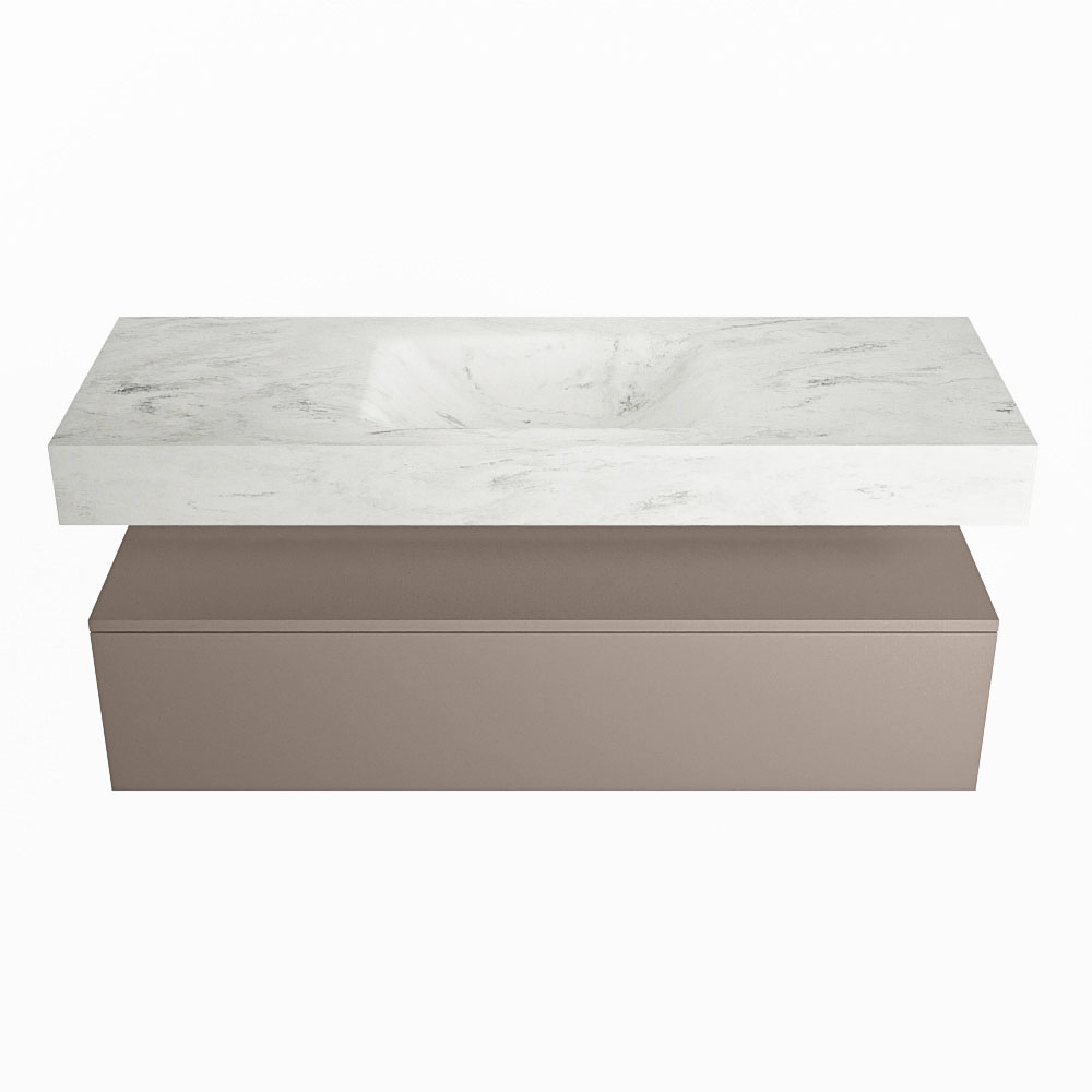 MONDIAZ ALAN-DLUX 130cm mueble de baño Smoke 1 cajón. Lavabo CLOUD Centro sin orificios color Opalo. 4 MONDIAZ ALAN-DLUX 130cm mueble de baño Smoke 1 cajón. Lavabo CLOUD Centro sin orificios color Opalo. - Imagen 4
