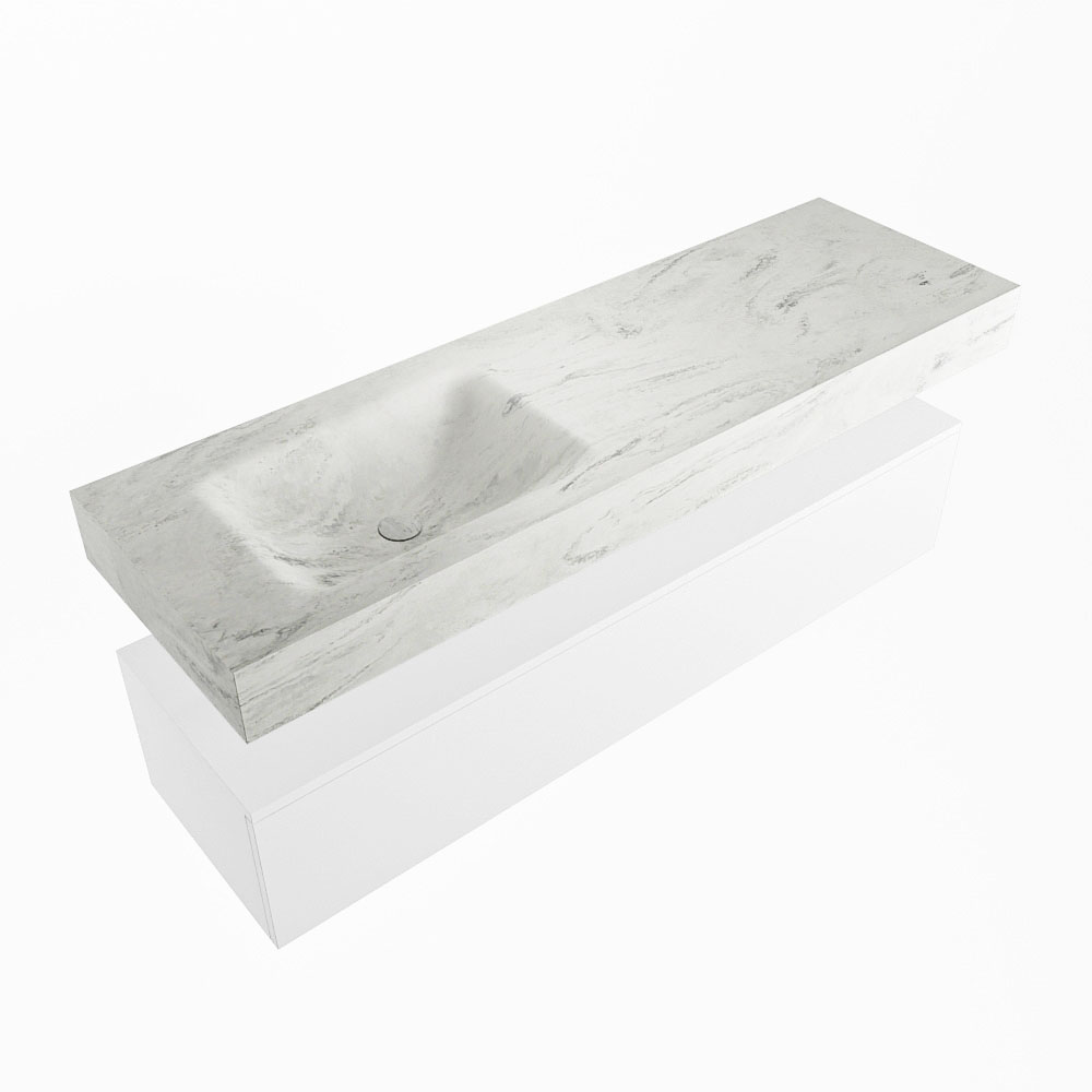 MONDIAZ ALAN-DLUX 150cm mueble de baño Talc 1 cajón. Lavabo CLOUD Izquierda sin orificios color Opalo. 5 MONDIAZ ALAN-DLUX 150cm mueble de baño Talc 1 cajón. Lavabo CLOUD Izquierda sin orificios color Opalo. - Imagen 5