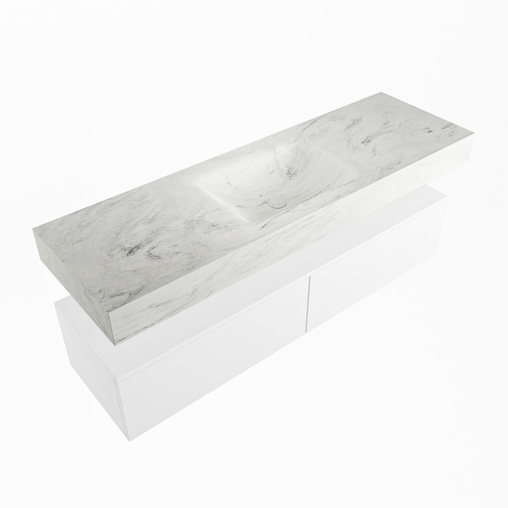 MONDIAZ ALAN-DLUX 150cm mueble de baño Talc 2 cajones. Lavabo CLOUD Centro sin orificios color Opalo. 5 MONDIAZ ALAN-DLUX 150cm mueble de baño Talc 2 cajones. Lavabo CLOUD Centro sin orificios color Opalo. - Imagen 5