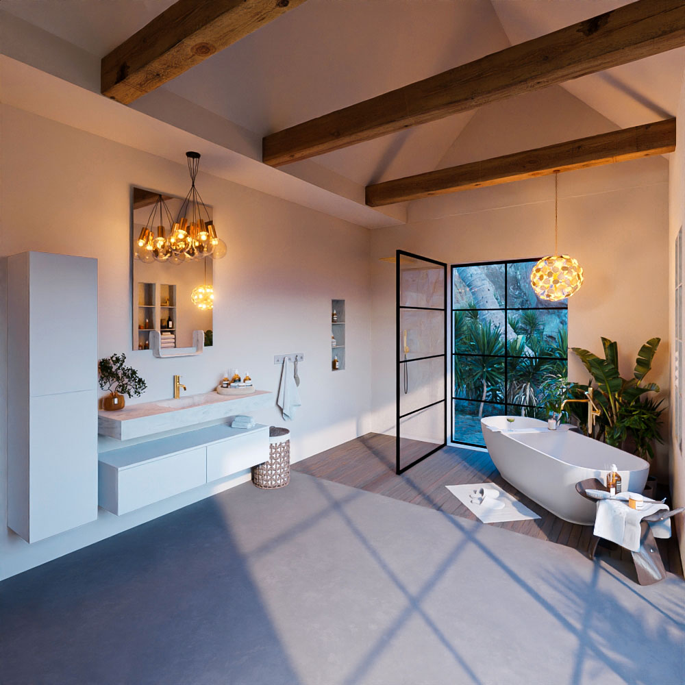 MONDIAZ ALAN-DLUX 130cm mueble de baño Talc 2 cajones. Lavabo CLOUD Centro 1 orificio color Opalo. 3 MONDIAZ ALAN-DLUX 130cm mueble de baño Talc 2 cajones. Lavabo CLOUD Centro 1 orificio color Opalo. - Imagen 3