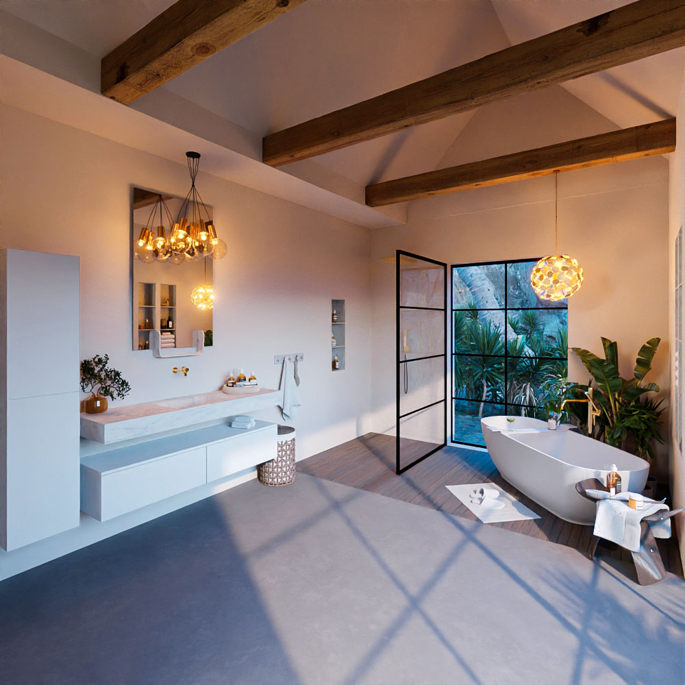 MONDIAZ ALAN-DLUX 150cm mueble de baño Talc 2 cajones. Lavabo CLOUD Centro sin orificios color Opalo. 3 MONDIAZ ALAN-DLUX 150cm mueble de baño Talc 2 cajones. Lavabo CLOUD Centro sin orificios color Opalo. - Imagen 3