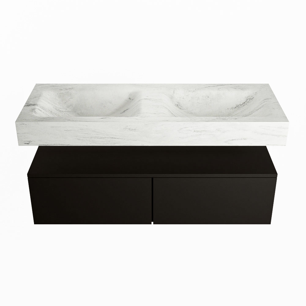 MONDIAZ ALAN-DLUX 120cm mueble de baño Urban 2 cajones. Lavabo CLOUD Doble 2 orificios color Opalo. 4 MONDIAZ ALAN-DLUX 120cm mueble de baño Urban 2 cajones. Lavabo CLOUD Doble 2 orificios color Opalo. - Imagen 4