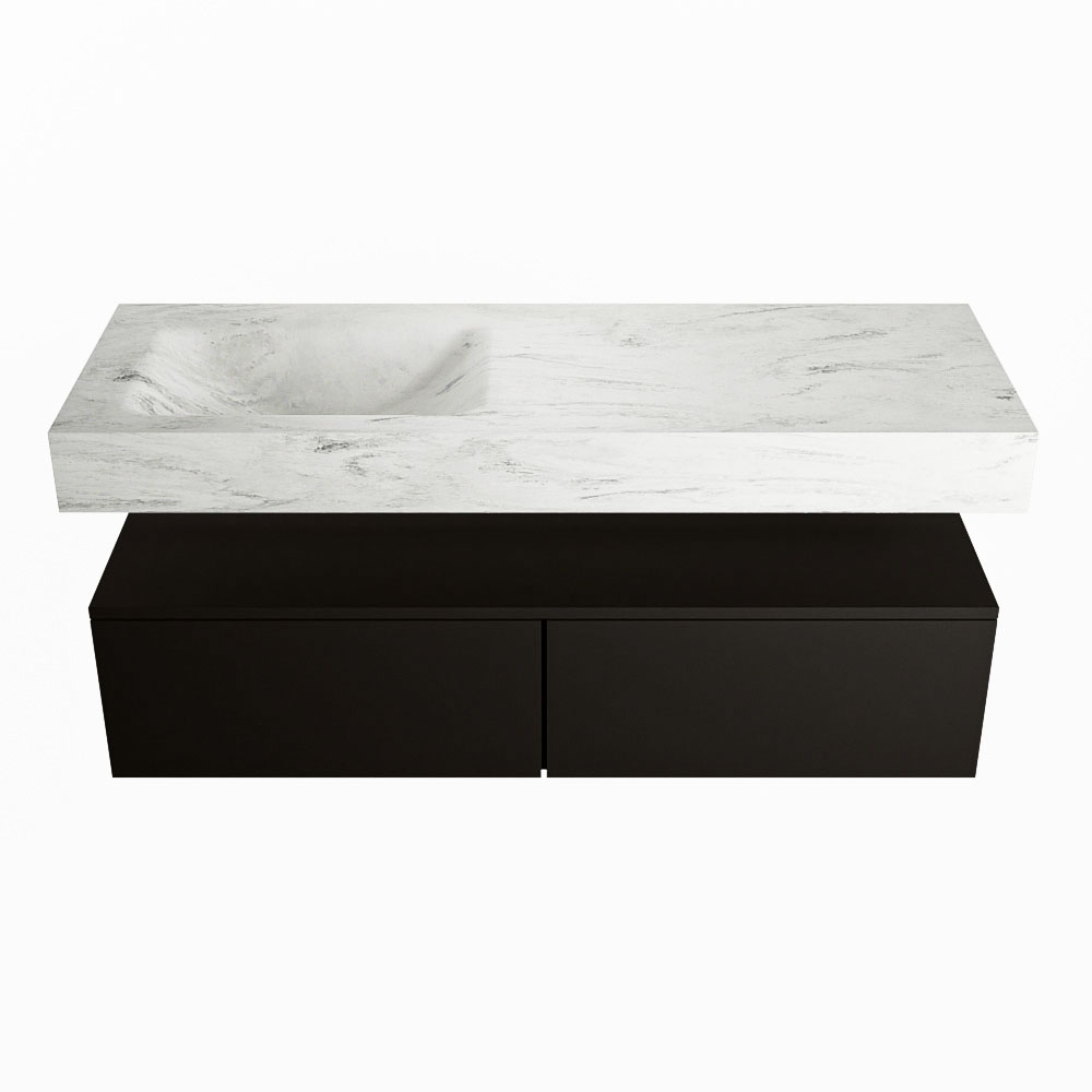 MONDIAZ ALAN-DLUX 130cm mueble de baño Urban 2 cajones. Lavabo CLOUD Izquierda sin orificios color Opalo. 4 MONDIAZ ALAN-DLUX 130cm mueble de baño Urban 2 cajones. Lavabo CLOUD Izquierda sin orificios color Opalo. - Imagen 4