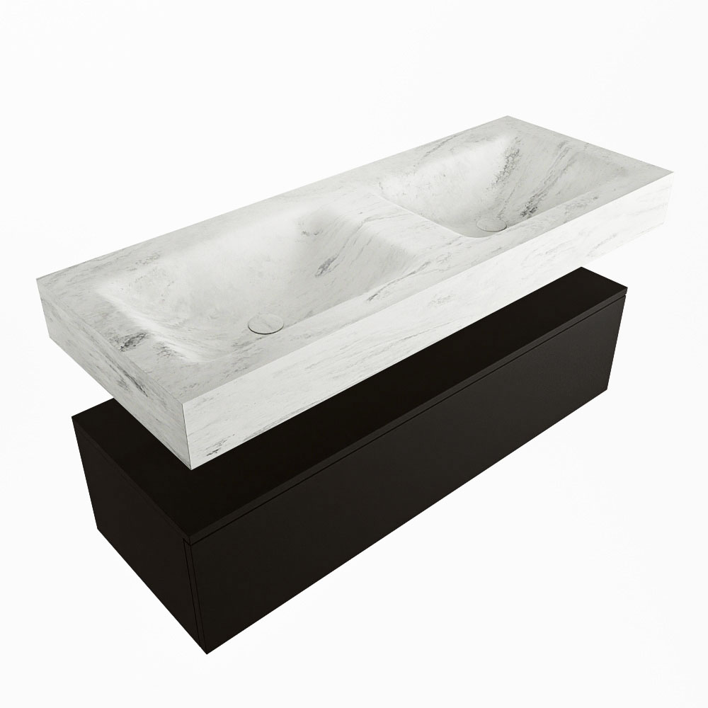 MONDIAZ ALAN-DLUX 120cm mueble de baño Urban 1 cajón. Lavabo CLOUD Doble 2 orificios color Opalo. 5 MONDIAZ ALAN-DLUX 120cm mueble de baño Urban 1 cajón. Lavabo CLOUD Doble 2 orificios color Opalo. - Imagen 5