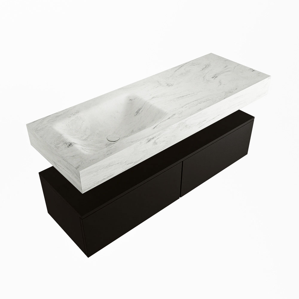 MONDIAZ ALAN-DLUX 130cm mueble de baño Urban 2 cajones. Lavabo CLOUD Izquierda sin orificios color Opalo. 5 MONDIAZ ALAN-DLUX 130cm mueble de baño Urban 2 cajones. Lavabo CLOUD Izquierda sin orificios color Opalo. - Imagen 5