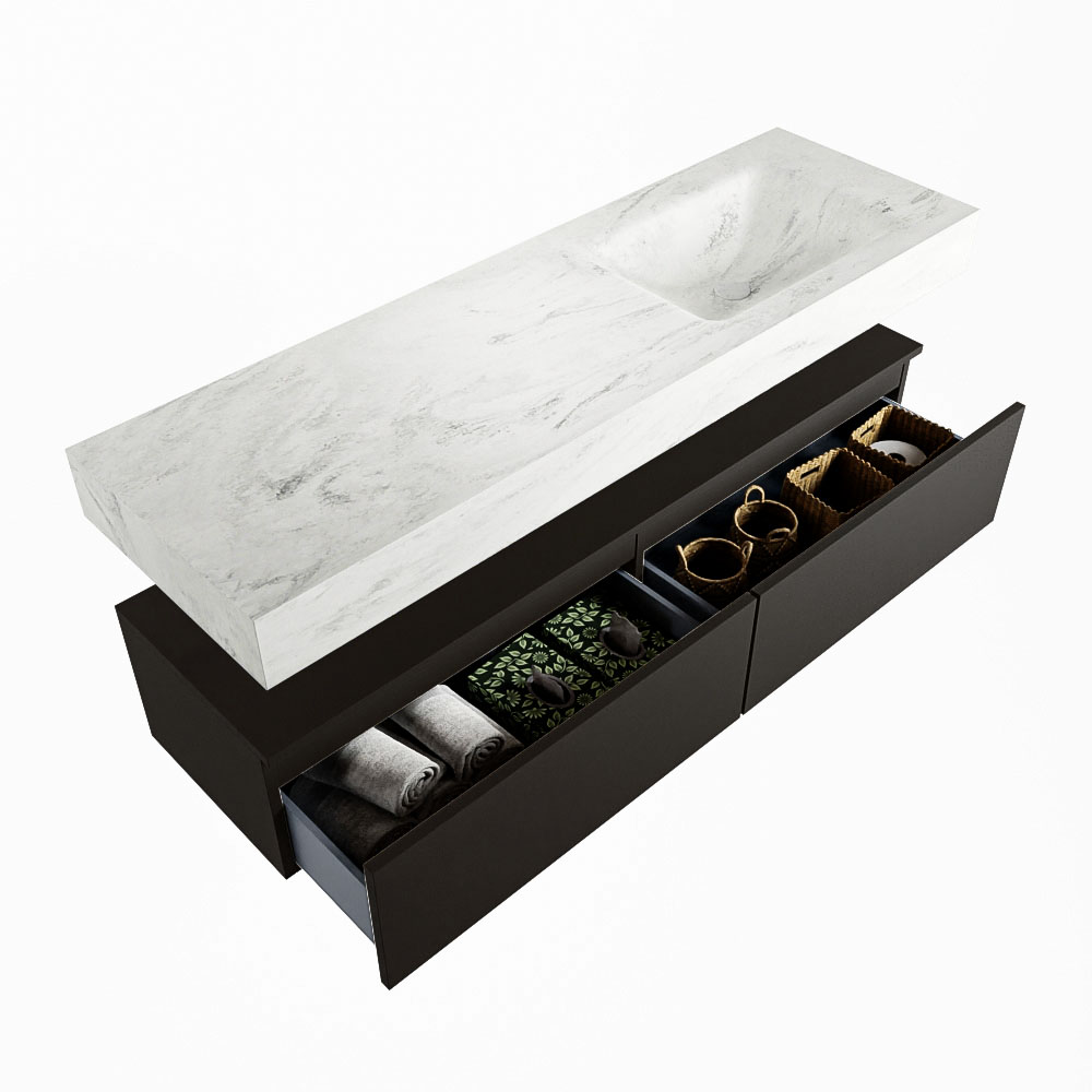 MONDIAZ ALAN-DLUX 150cm mueble de baño Urban 2 cajones. Lavabo CLOUD Derecho 1 orificio color Opalo. 6 MONDIAZ ALAN-DLUX 150cm mueble de baño Urban 2 cajones. Lavabo CLOUD Derecho 1 orificio color Opalo. - Imagen 6
